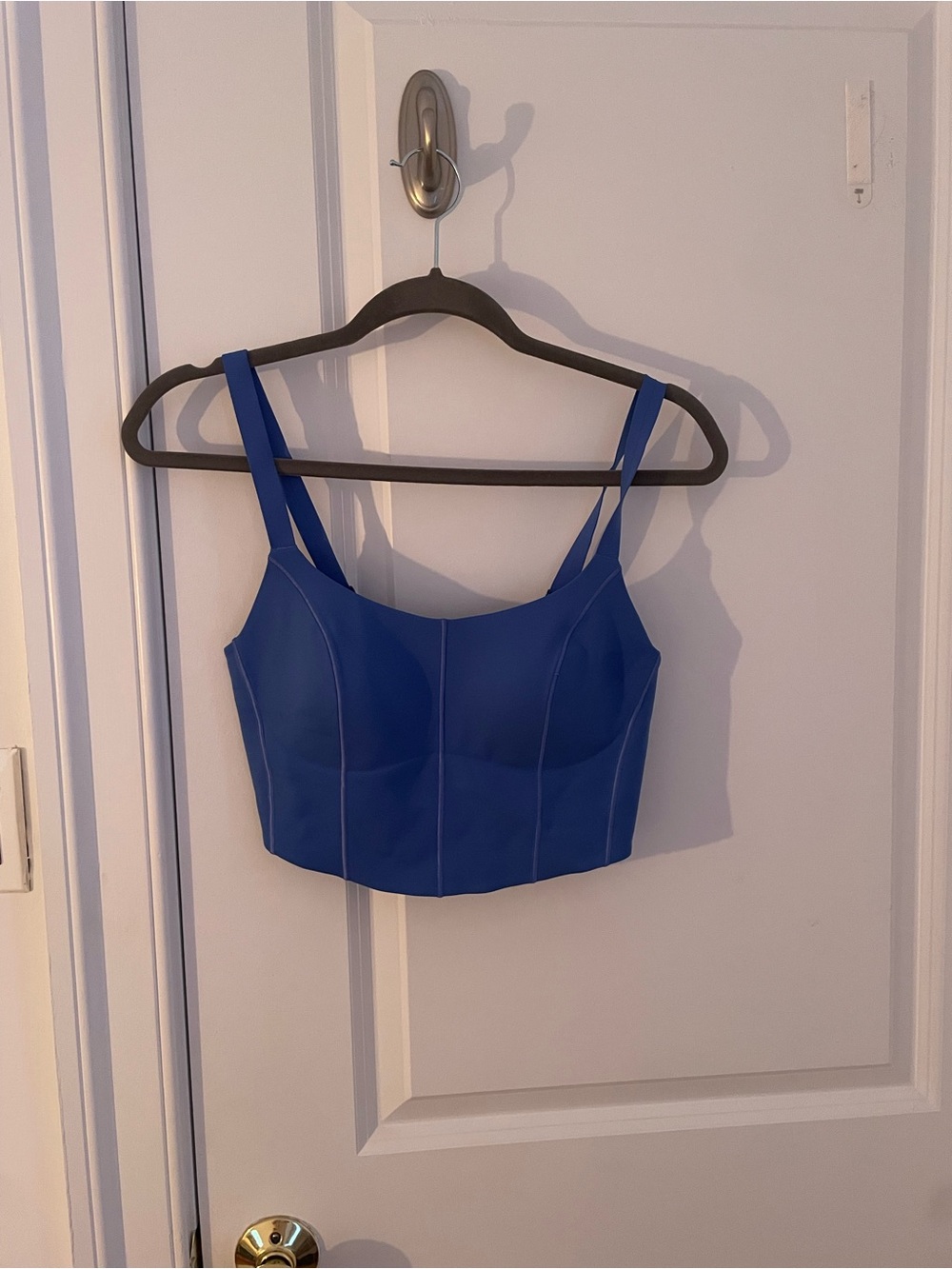 Blue Women's Cropped Tank Top